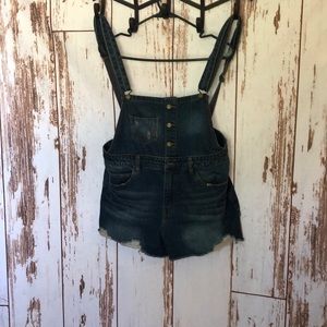 Overall shorts button Up High waisted